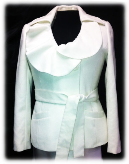 Свадебное белое пальто модель Т11 фото
