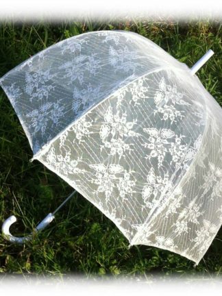 Свадебный полупрозрачный зонтик Катрина модель Знт14 фото
