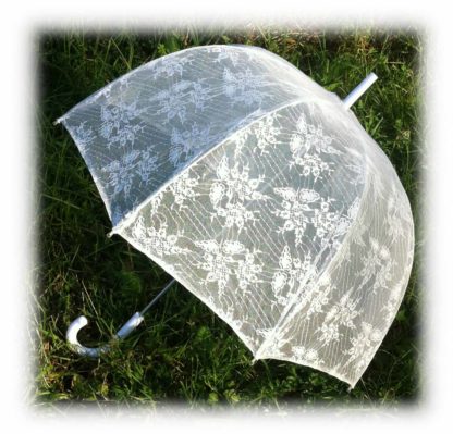 Свадебный полупрозрачный зонтик Катрина модель Знт14 фото