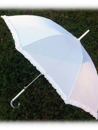Простой белый зонт Люция модель Знт17 фото