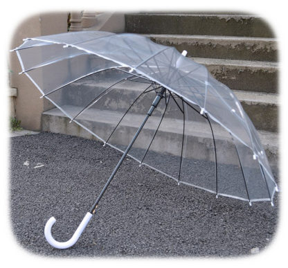 Большой прозрачный зонт модель Знт16 фото