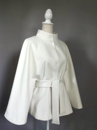 Свадебное пальто, белый кейп